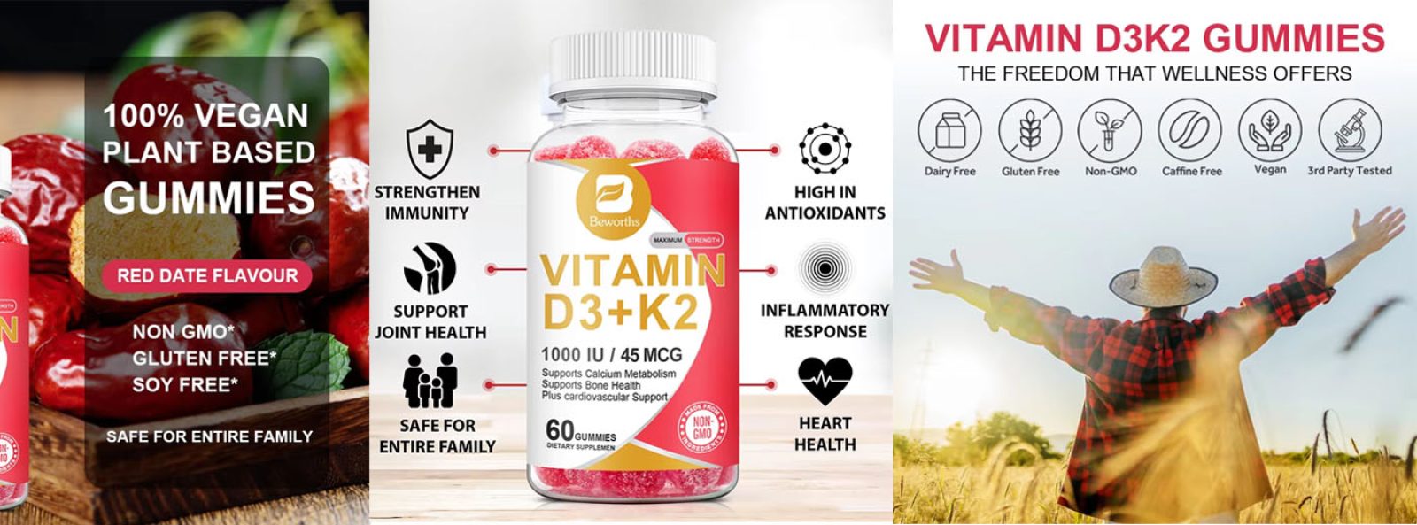 Vitamin D3 and K2 Calcium banner